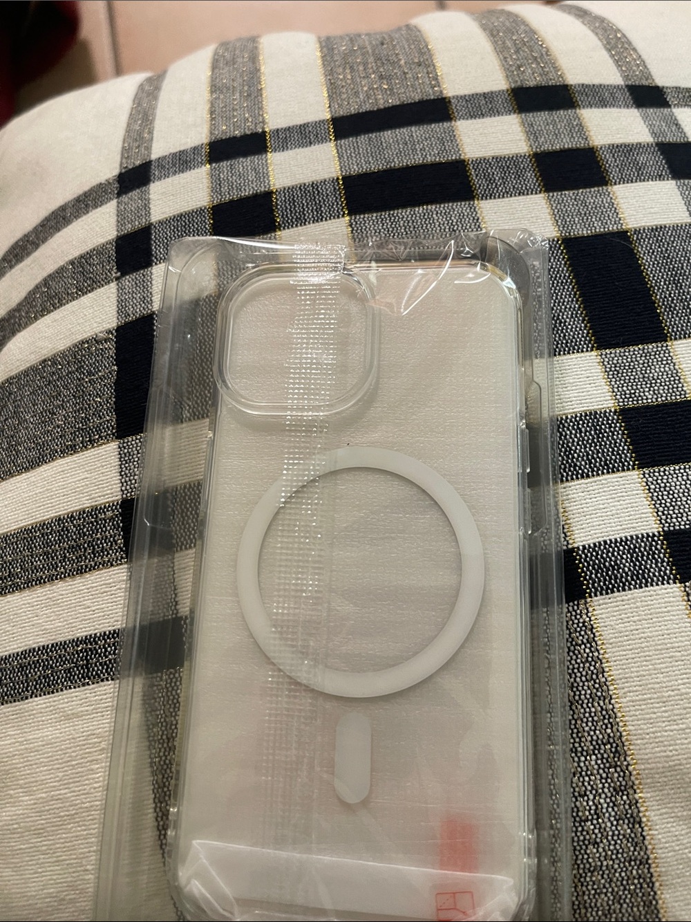 Clear White MagSafe-Compatible 6.1  Phone Case - Protective Transparent Cover